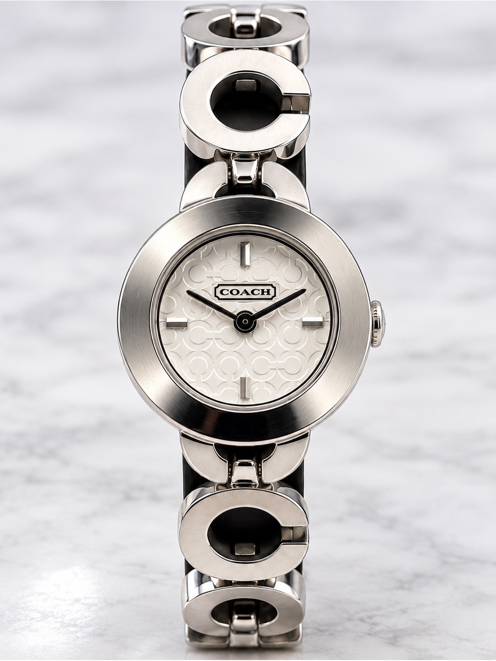 Coach Women’s Silver Signature C Bracelet Watch – Stainless Steel